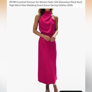 New BTFBM Rose Red Evening Dress Size M